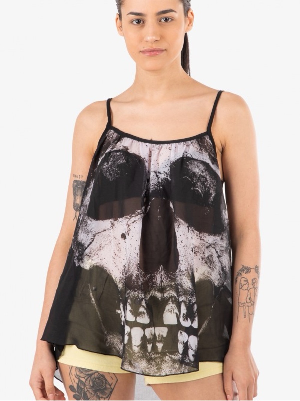 Iron Fist Rare Loose Tooth Sheer Tank Top Size Small